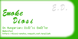 emoke diosi business card